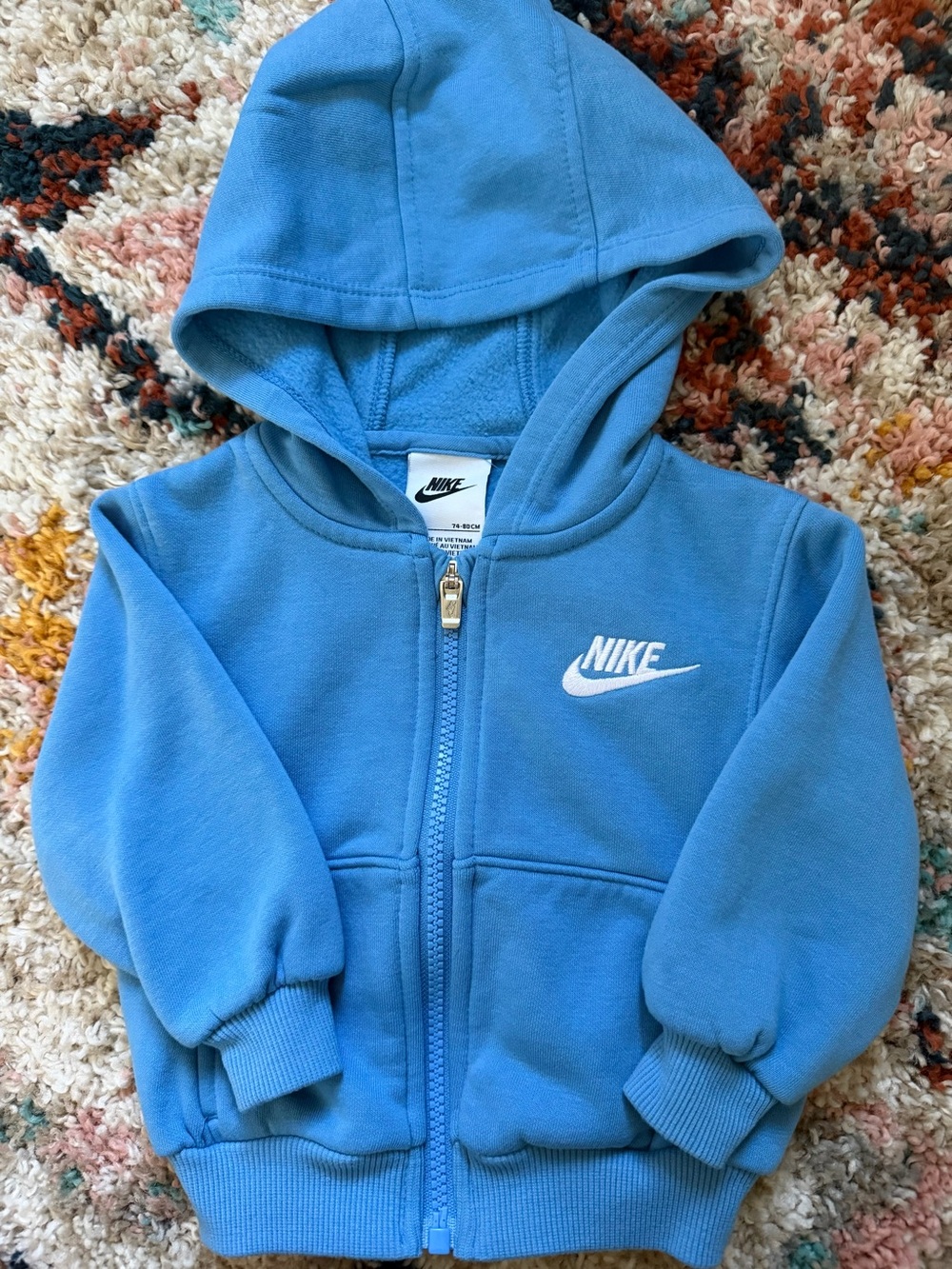 Nike Kids Light Blue Hoodie & Joggers Set 12M - Picture 2 of 7